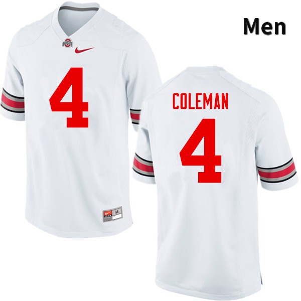 Ohio State Buckeyes Kurt Coleman Men's #4 White Game Stitched College Football Jersey